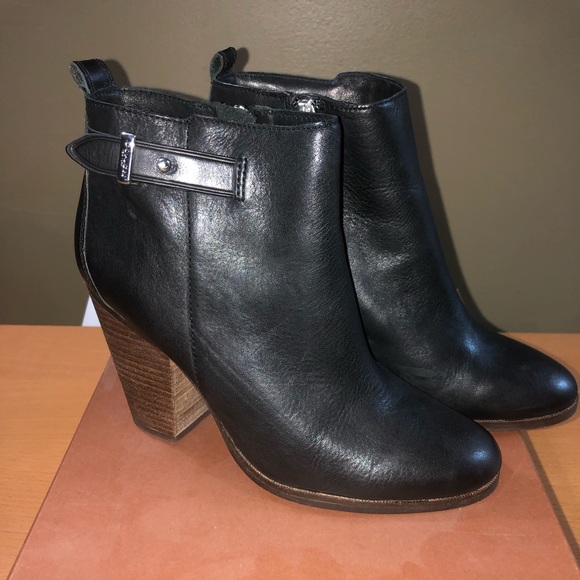 Coach Shoes - 🎉SOLD🎉 COACH Hewes Safari Black Ankle Booties